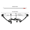 Compound Bow Arrow Set 30-55lb Adjustable Draw Length 24-29.5" w/12 Arrows