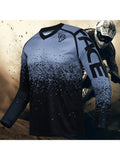 Men Professional Long Sleeve Sports Cycling Top Premium Quick Dry Fabric Efficiently Wick Away Sweat Ultra Breathable Lightweight Comfortable Fit Skin Friendly Durable Fabric Sun Protection Design Perfect For Road Biking Off