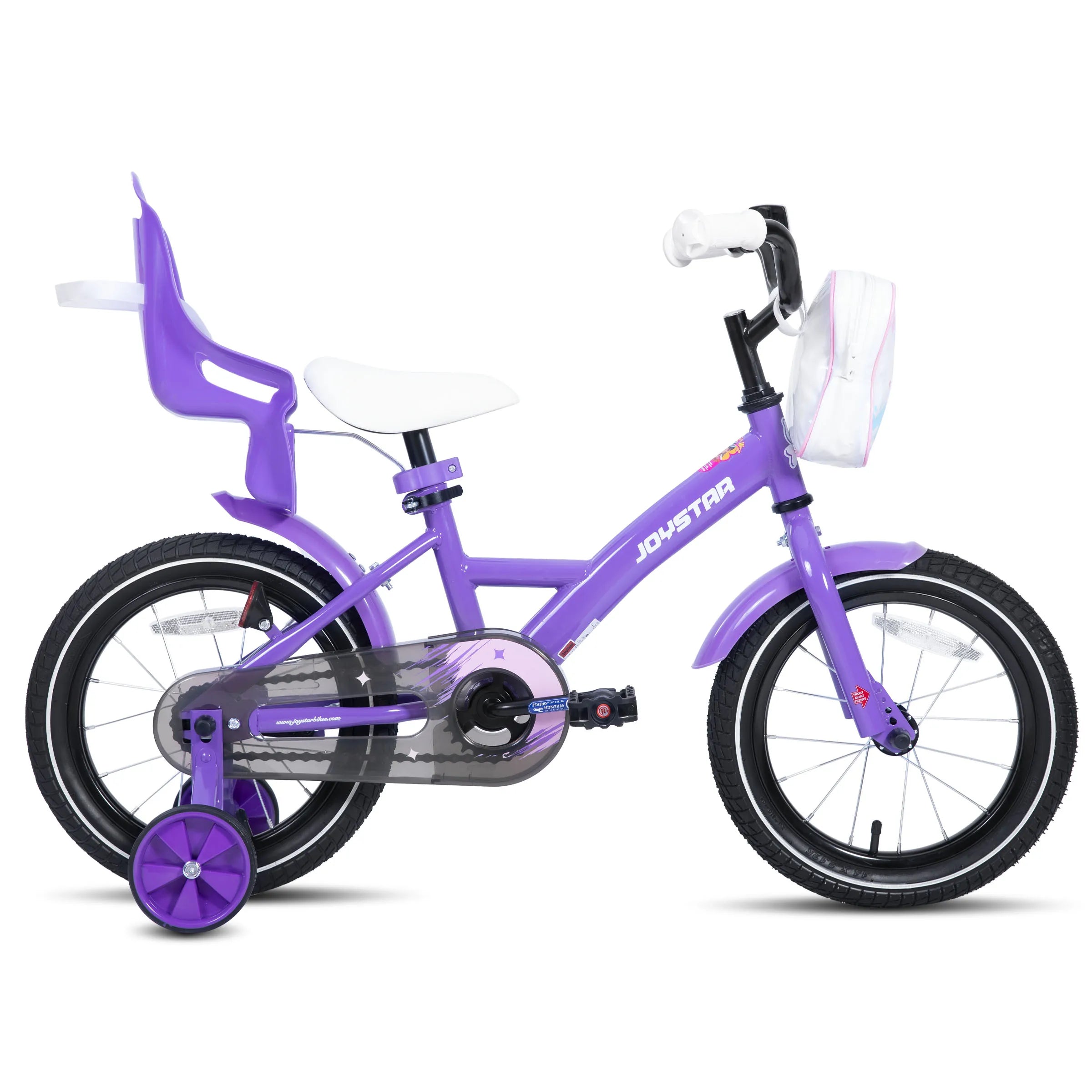 Joystar 14 16 20 Inch Kids Bike for Girls Ages 3-10 Years, Girls' Bikes with Training Wheels, Streamers, Basket and Doll Seat