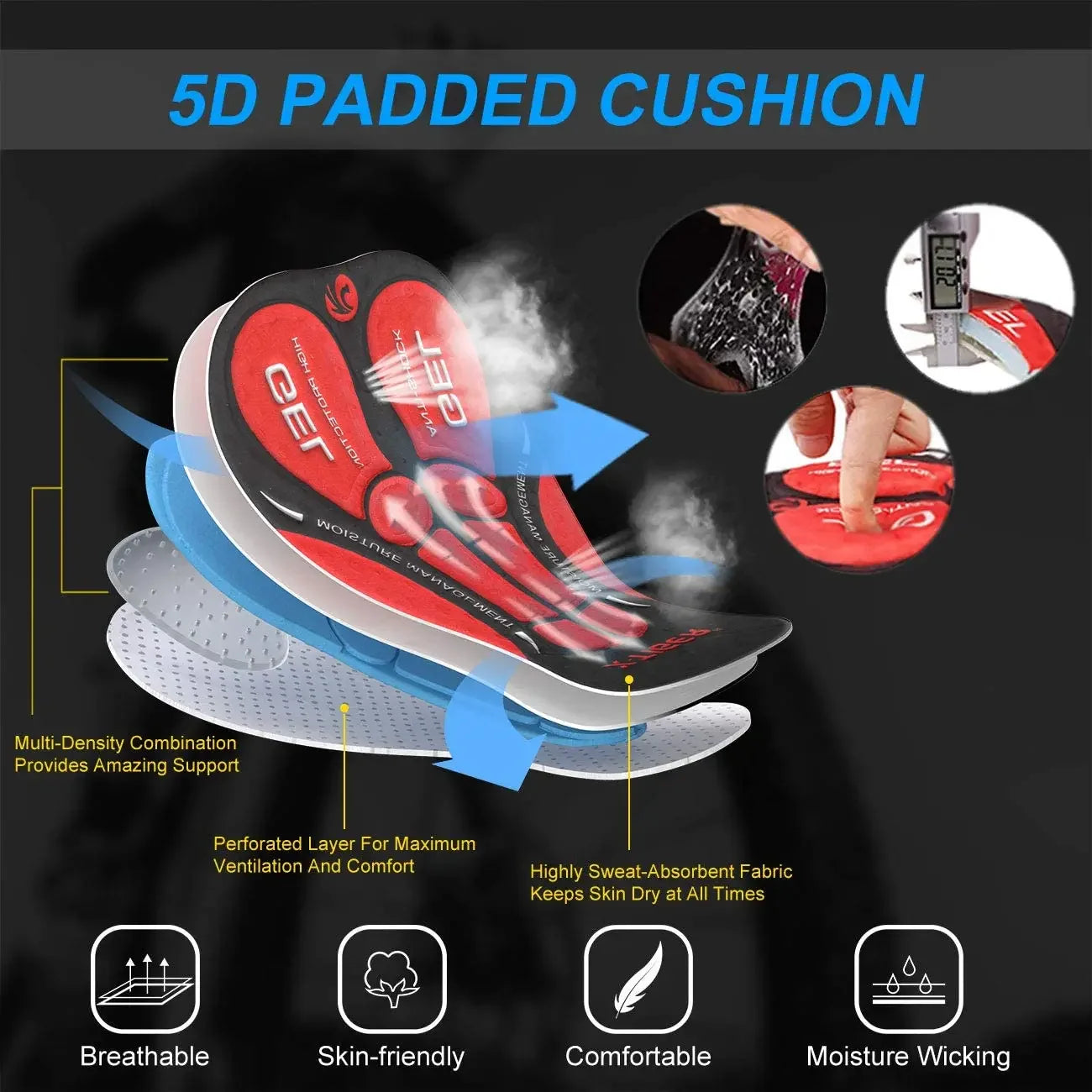 Pro Cycling Bib Shorts Summer GEL Pad Cushion Triathlon