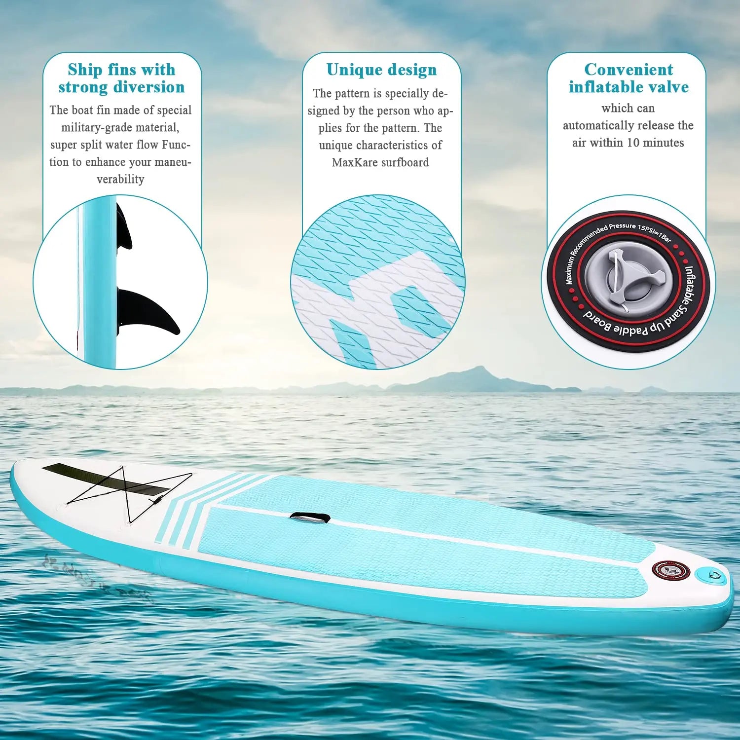Inflatable Stand up Paddle Board with Paddleboard Accessories