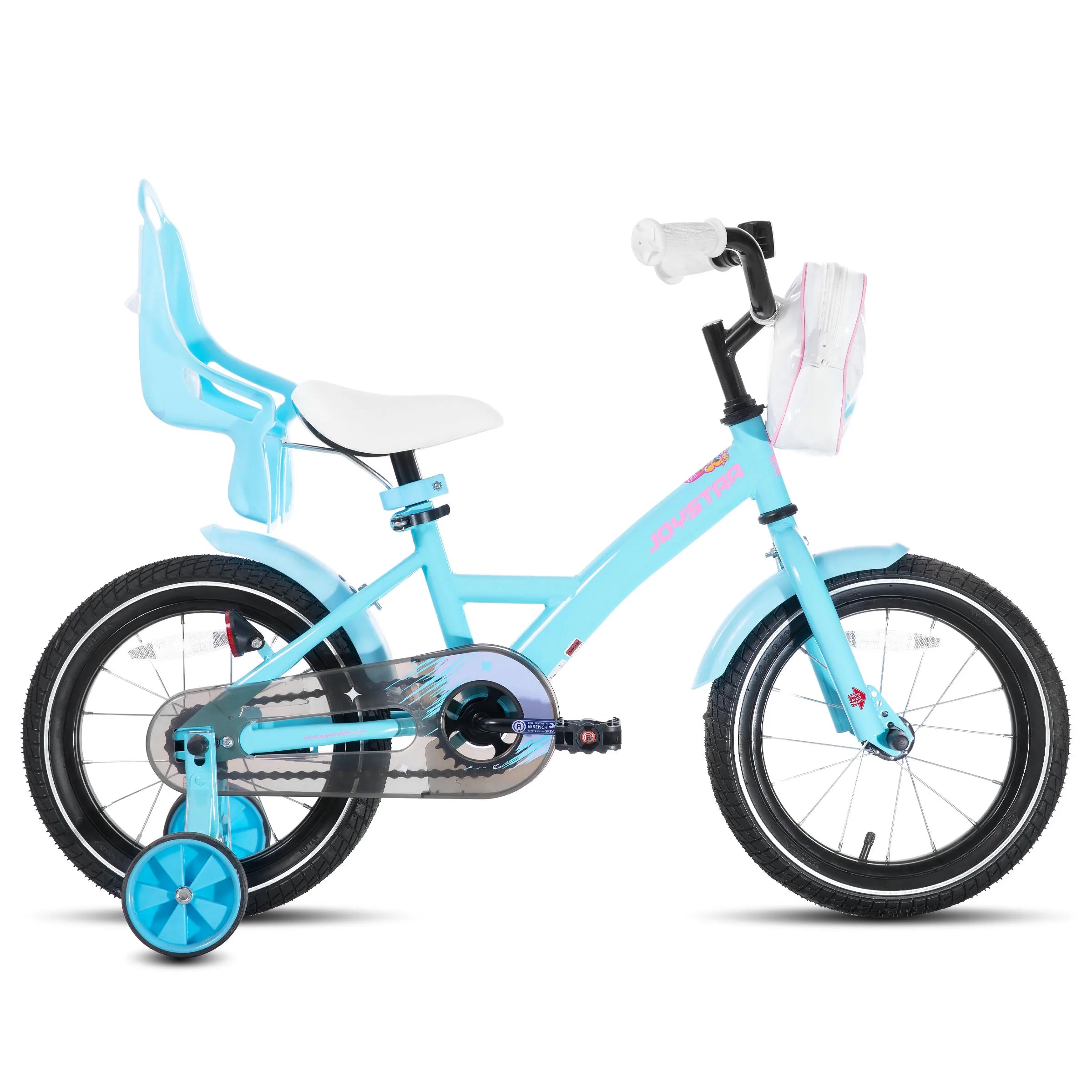 Joystar 14 16 20 Inch Kids Bike for Girls Ages 3-10 Years, Girls' Bikes with Training Wheels, Streamers, Basket and Doll Seat