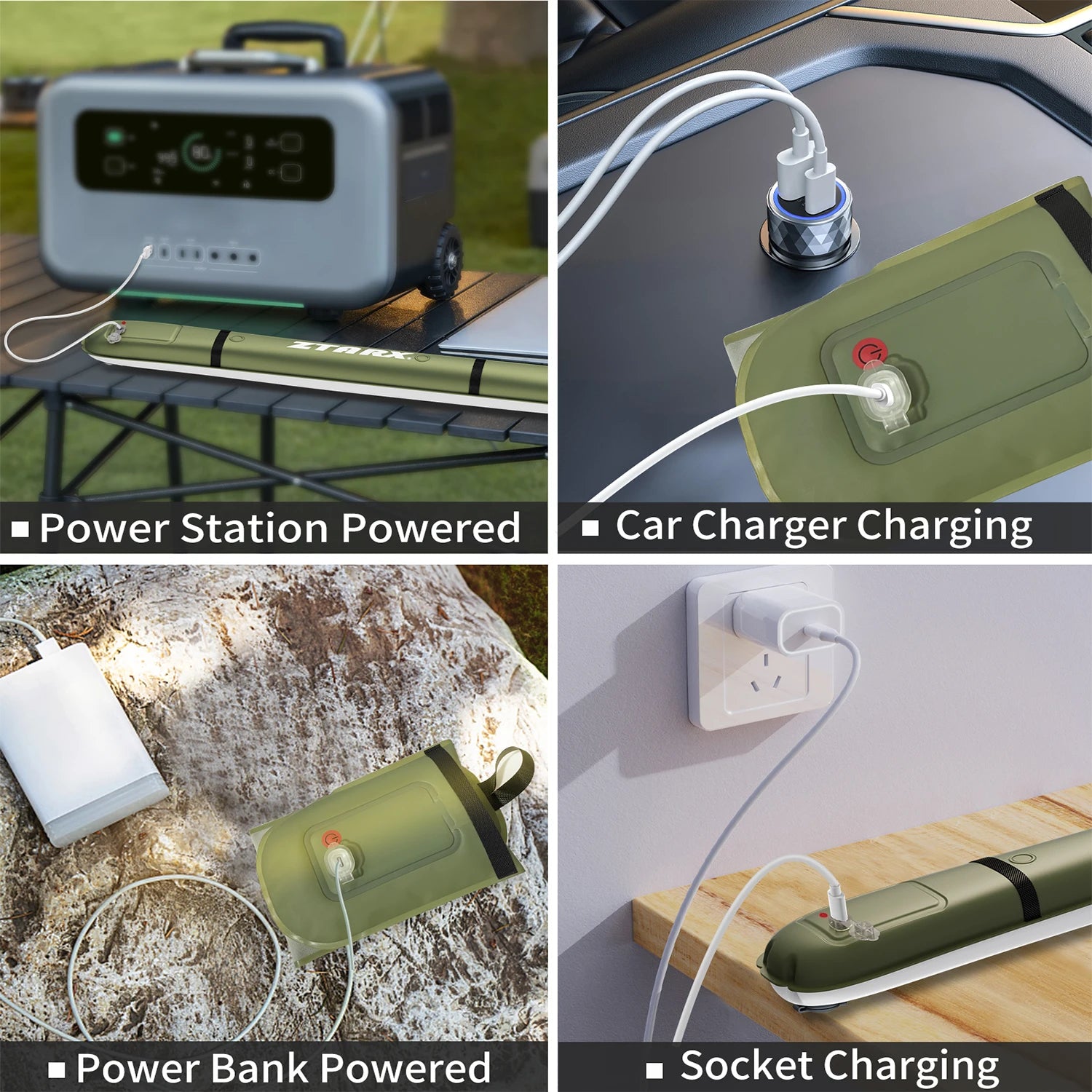 Rechargeable Portable Waterproof 2000 mAh Tent or work light