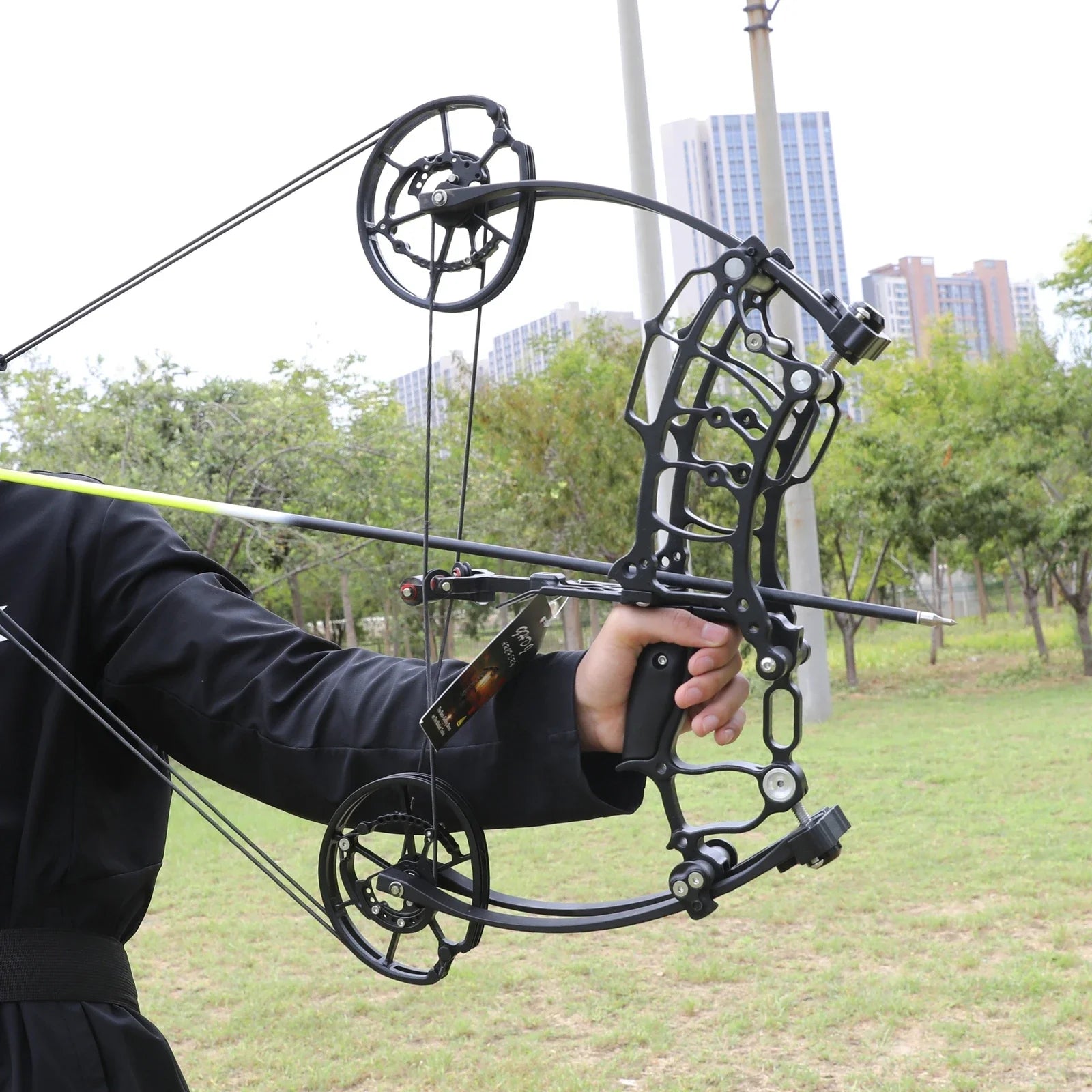 Archery Compound Dual-use Bow 30-60lbs 19" Axle 420FPS