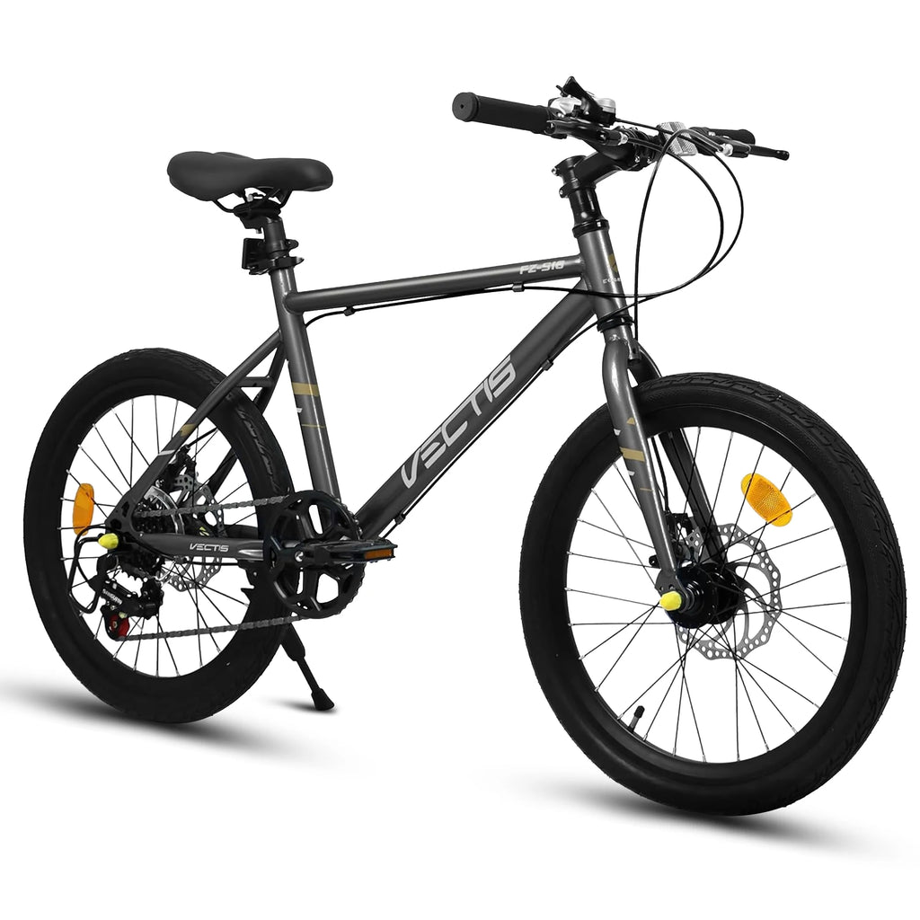 20 Inch Kids Bike for Boys Girls, 7-Speed Children Road Bike with Steel Frame and Dual Disc Brakes for Ages 6-12 Years Old