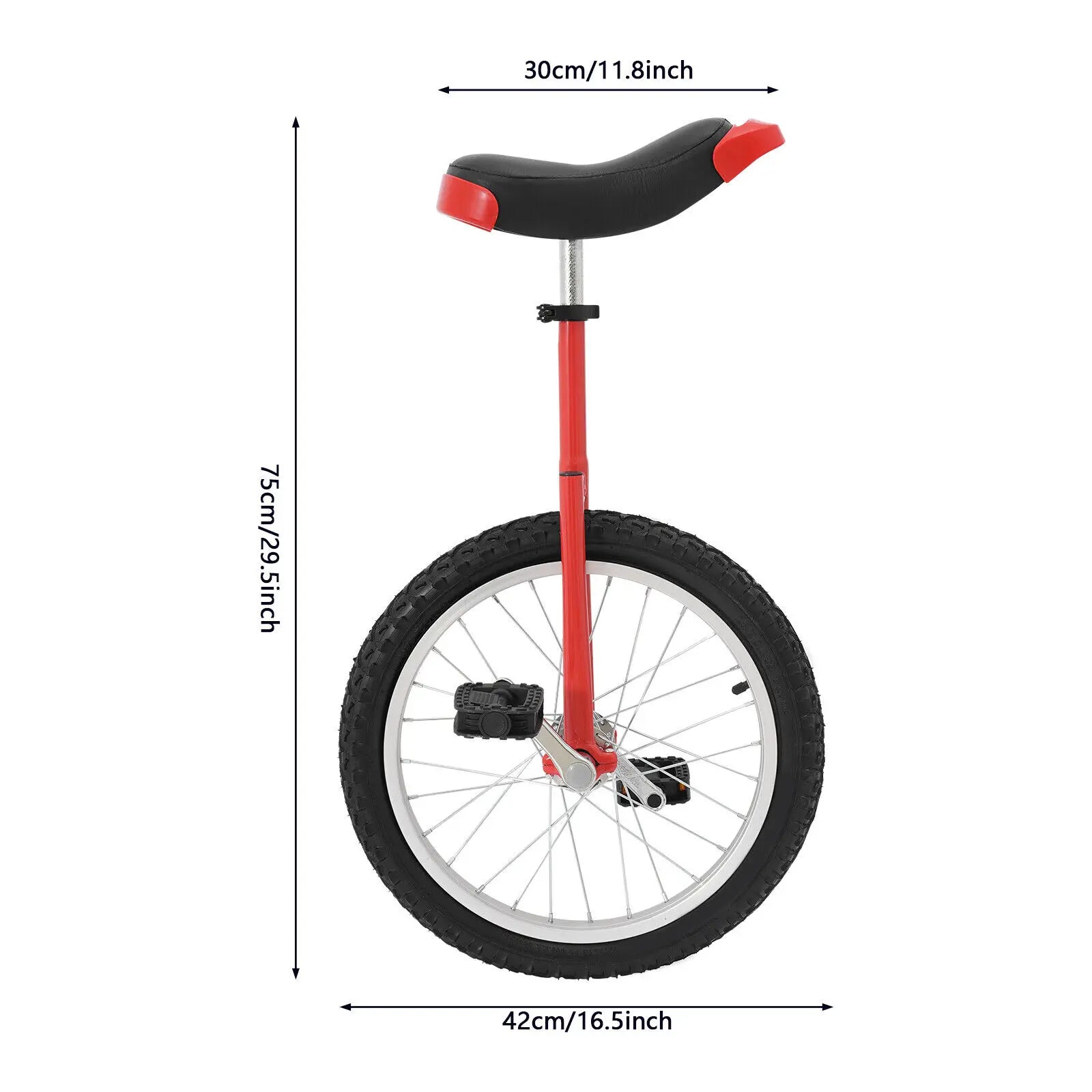 Adjustable Exercise Unicycle Outdoor Unicycle One Wheel Bike For 5-60 Years Old