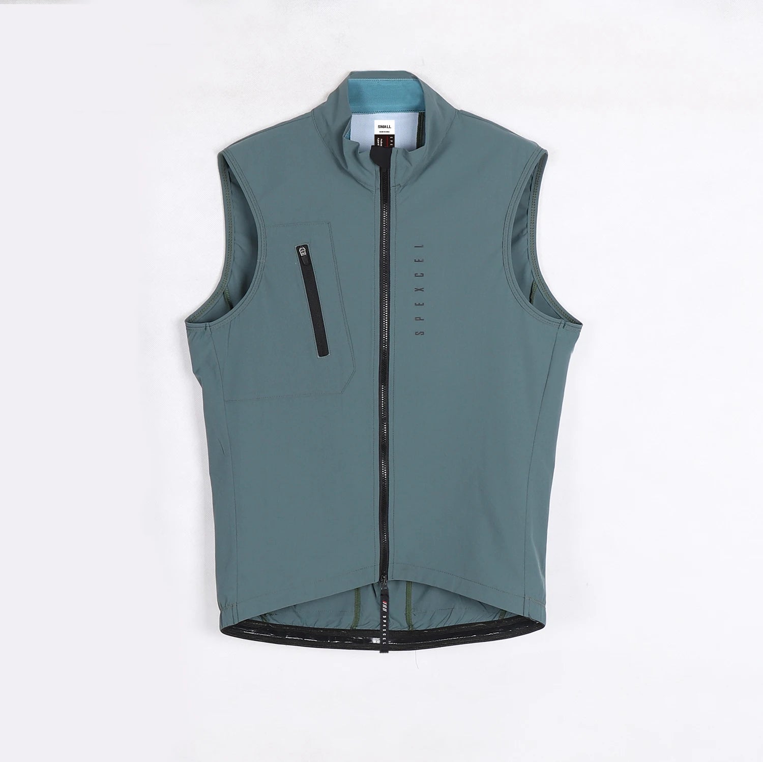 SPEXCEL All Season Classic Lightweight Windproof cycling Vest Men's  Wind Jacket Stretch fabric With Two Way Zipper