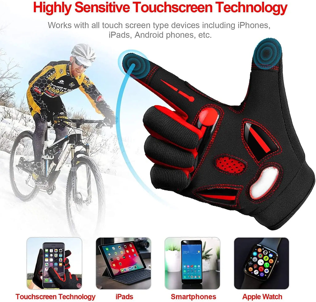 Motocross Bicycle Racing Gloves Breathable Non-slip Touch Screen for Men and Women