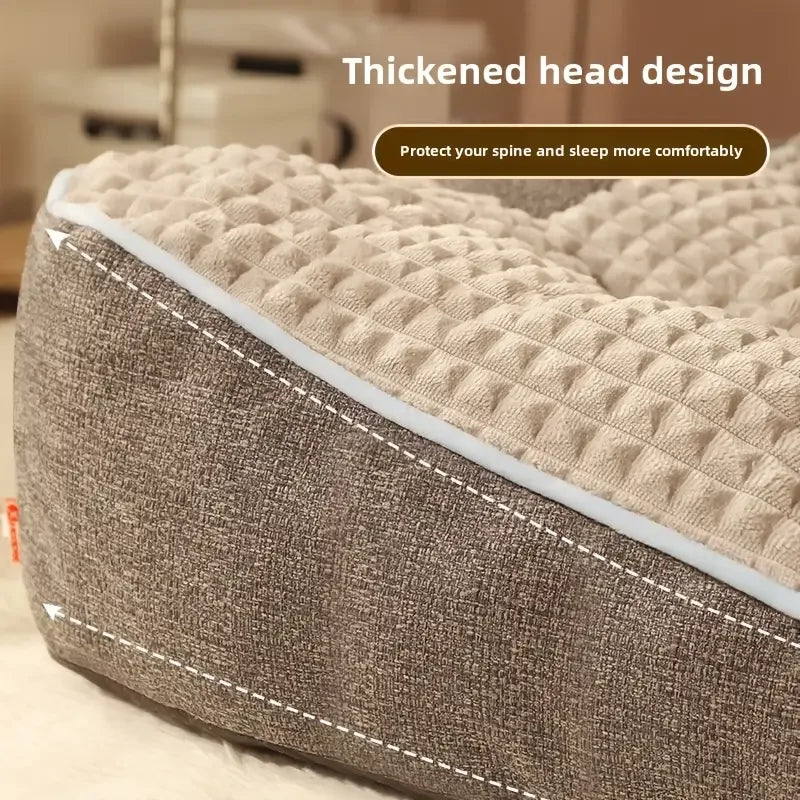 Extra Thickened Extra Large Dog Bed 47inch for Large Dogs, Orthopedic Dog Mat for Large Senior Dogs,Durable Kennel Cush