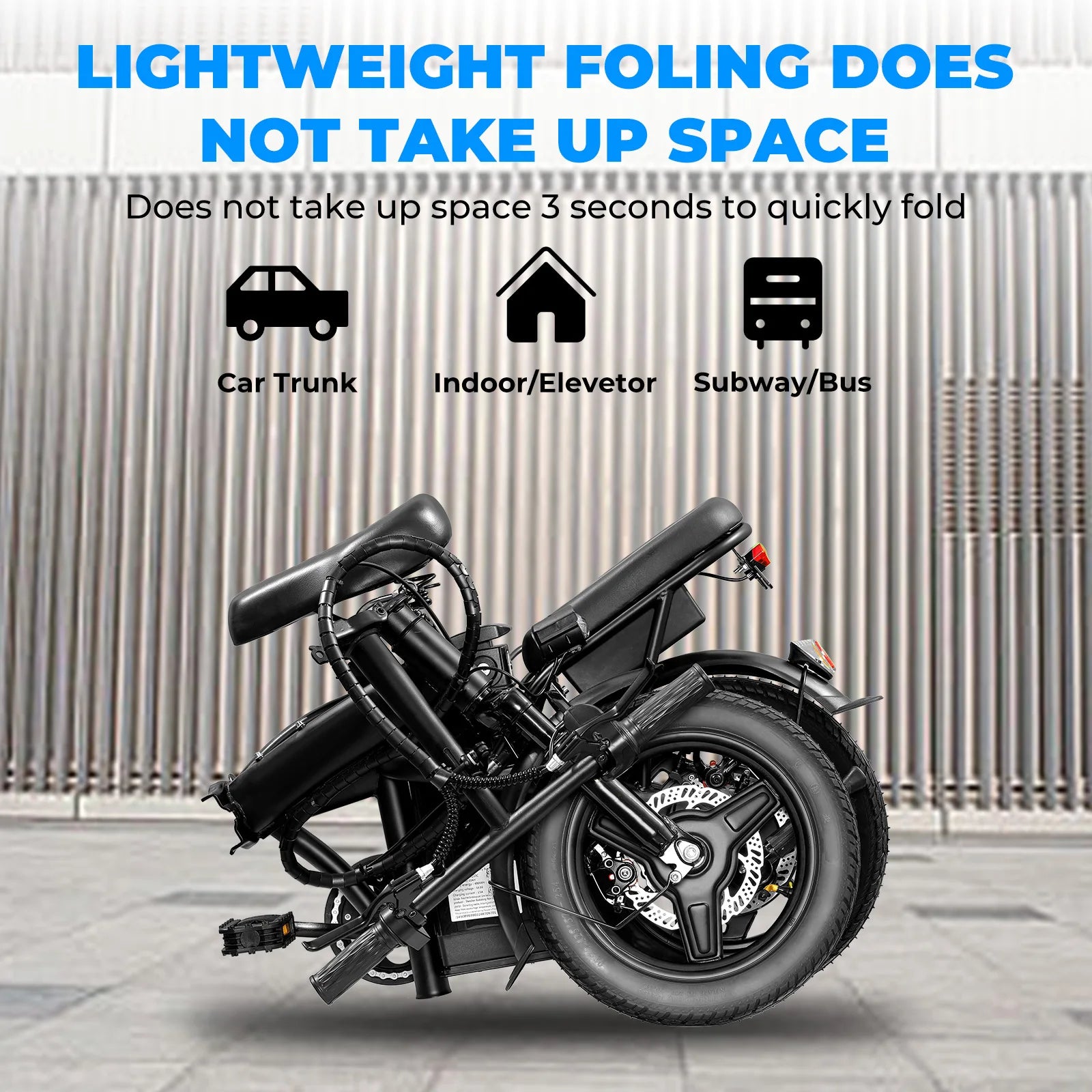 20 MPH,560W Motor,48V Removable Battery,14inch Folding Adult Electric Bike
