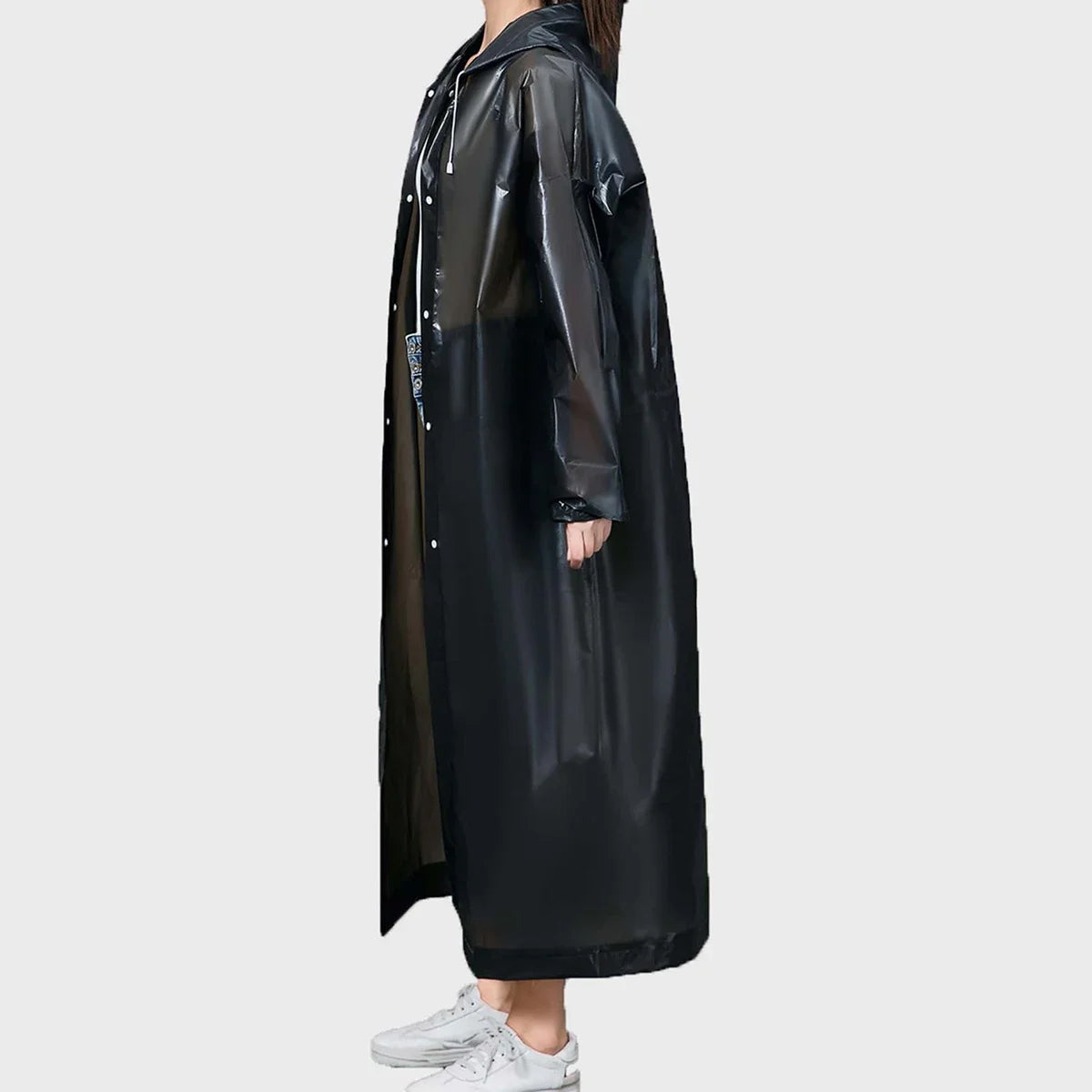 Outdoor Lightweight One-piece Long Raincoat for Men and Women