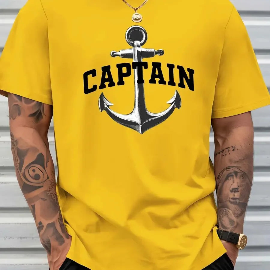 【New Arrival】Men's Captain Anchor Graphic T-Shirt