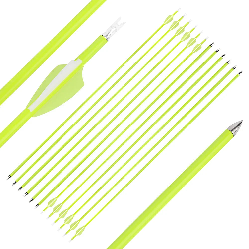 30" Archery Carbon Arrows Practice Competition Compound, Recurve, or Longbow