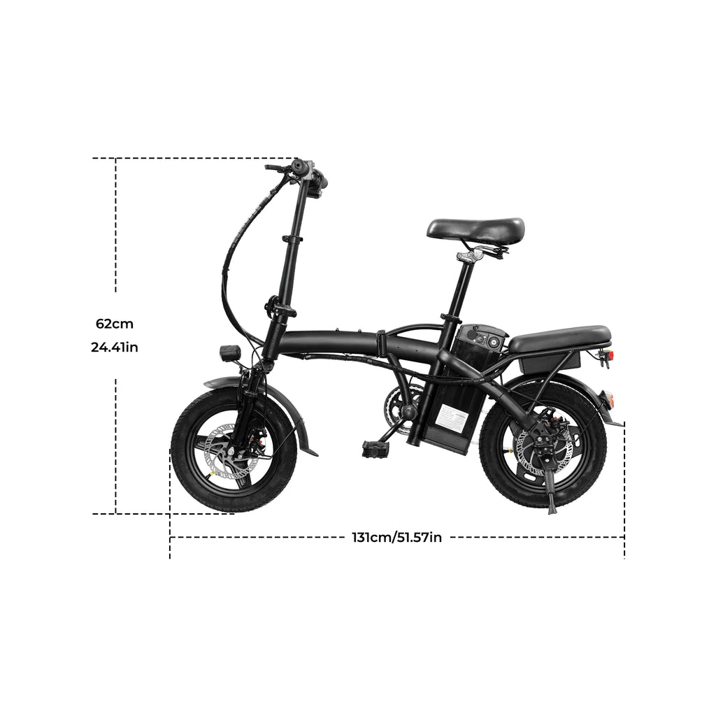 20 MPH,560W Motor,48V Removable Battery,14inch Folding Adult Electric Bike