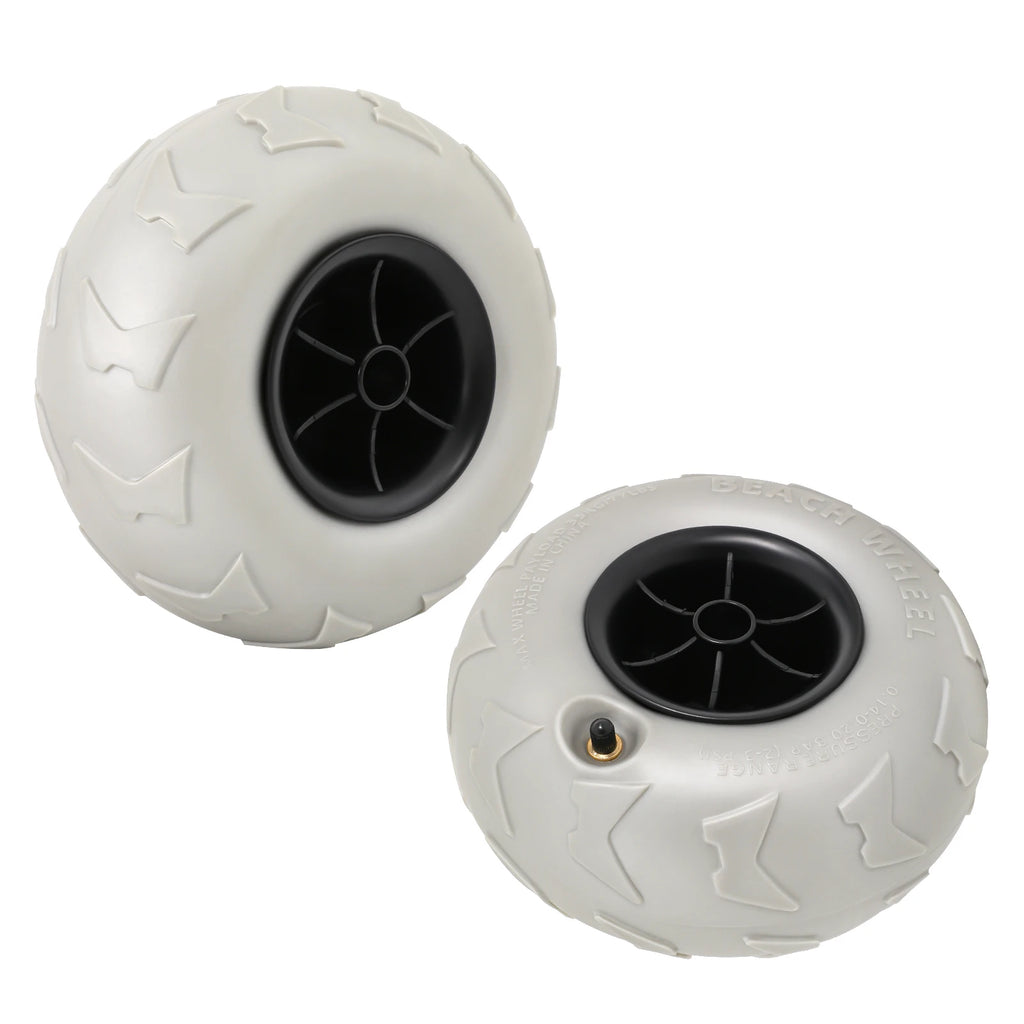 9 inch 2x Beach Cart Wheels Inflatable Wheels Replacement Balloon Beach Tire