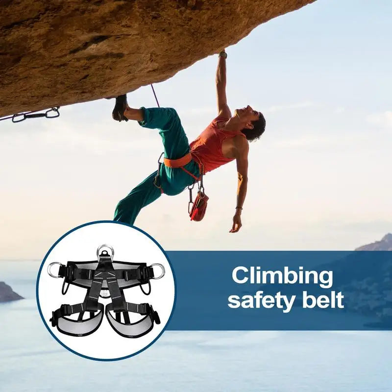 Rock Climbing Harness Men Climbing Safety Belt Harness Protect Waist Strong Load-Bearing Straps Support Belts For Caving Rock