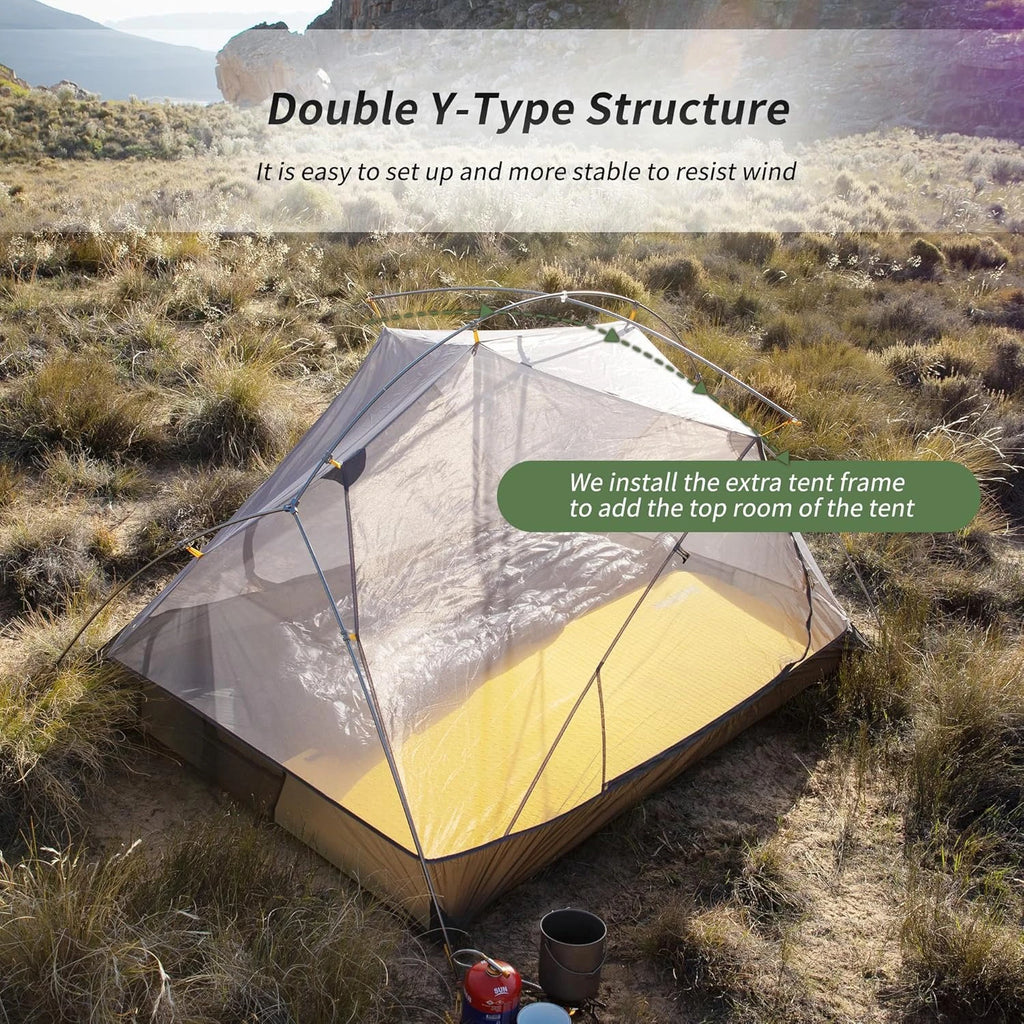 Naturehike Mongar 2 Person Tent 20D Nylon 210T Waterproof Ultralight Camping
