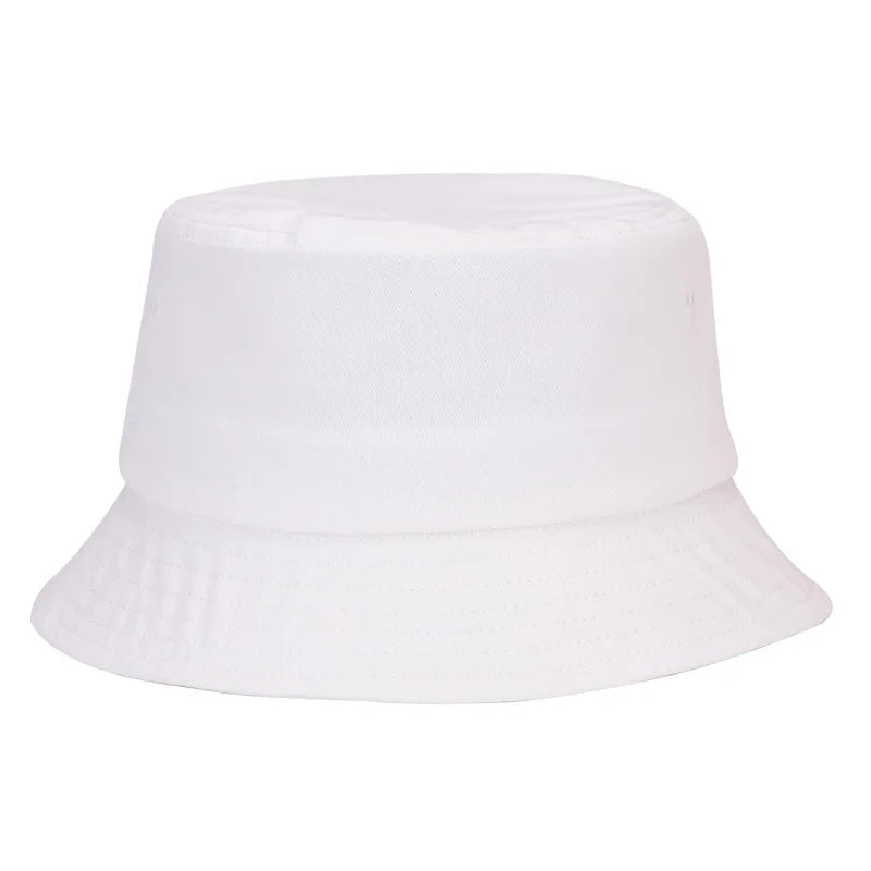 100% Pure Cotton Solid Color Bucket Hat