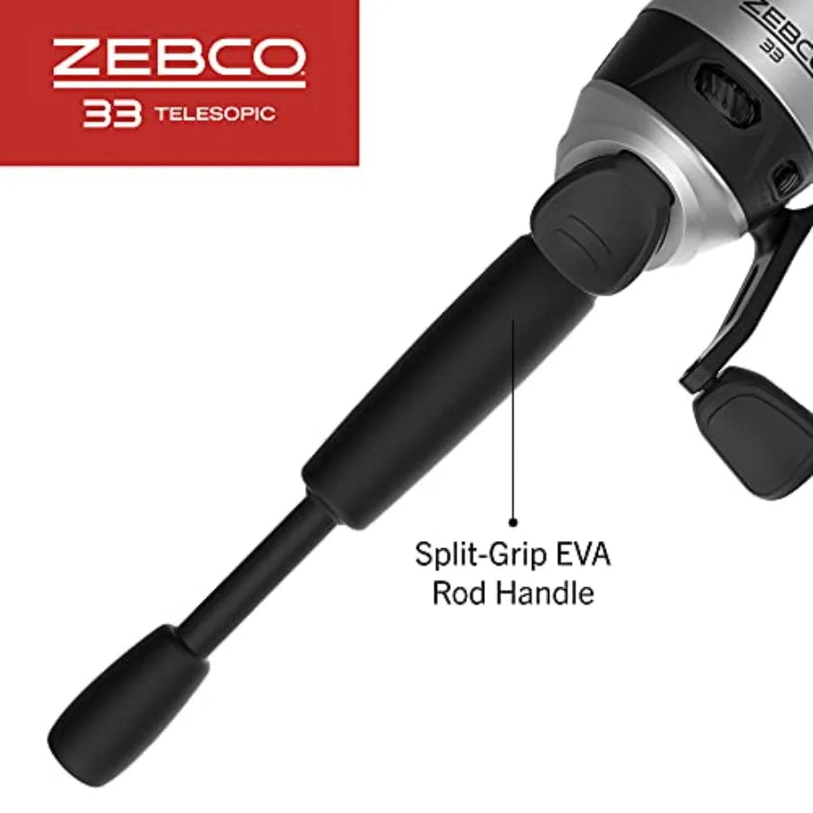 33 Spinning Reel and Telescopic Fishing Rod Combo