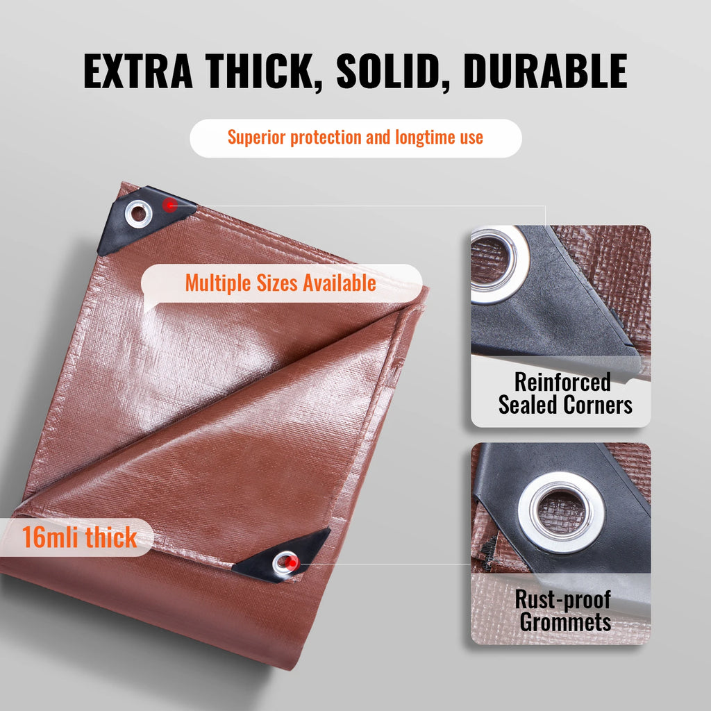 Heavy Duty Waterproof Tear Proof Poly Plastic Tarp