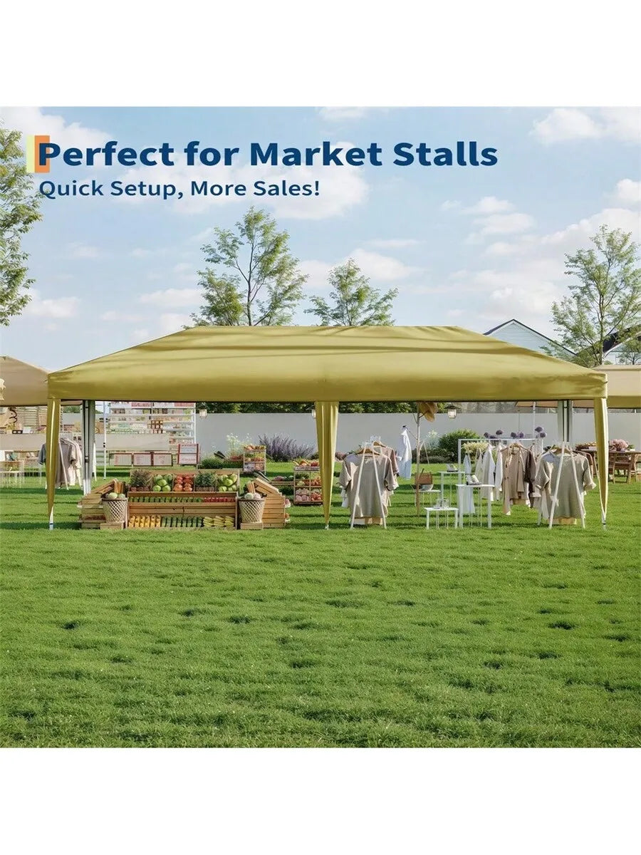 10x20 Pop Up Gazebo Tent Waterproof Portable Outdoor Shelter