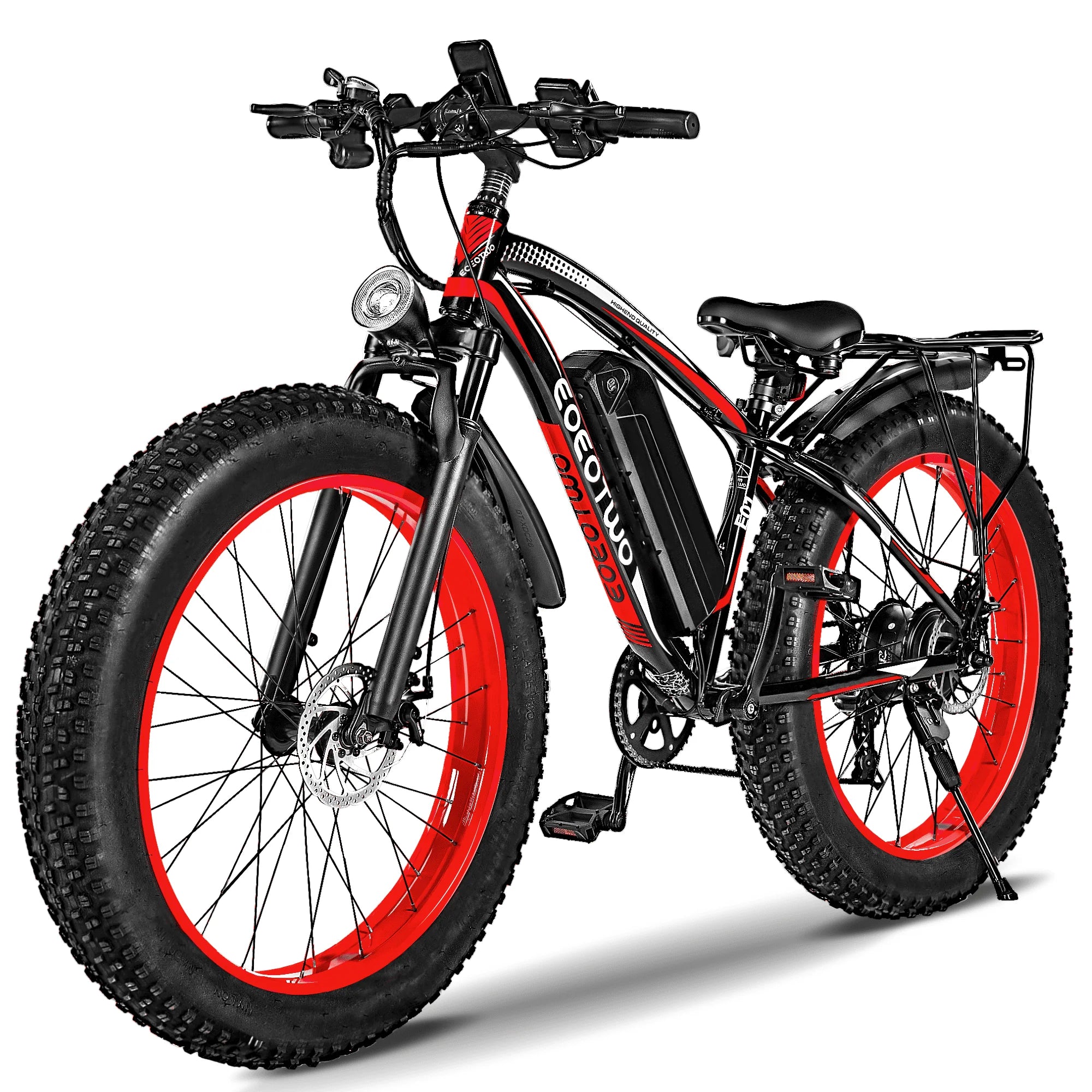 Adult 1500W 48V 15Ah Battery 26" 4.0 Fat Tire 34MPH Mountain Off-Road EBike