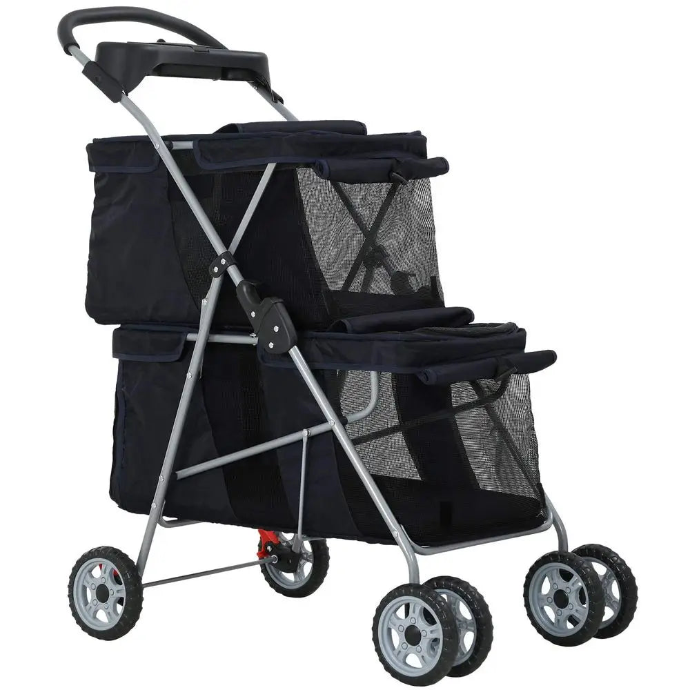 Folding Stroller for Small Medium Dogs Cats