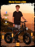 1500W Peak 28MPH 48V13Ah Motorcycle, 16"x4" Fat Tire 7-Speed Dual Suspension E-Bike,