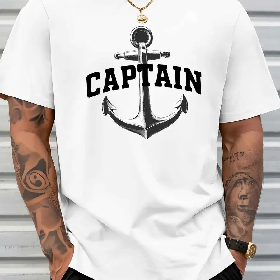 【New Arrival】Men's Captain Anchor Graphic T-Shirt