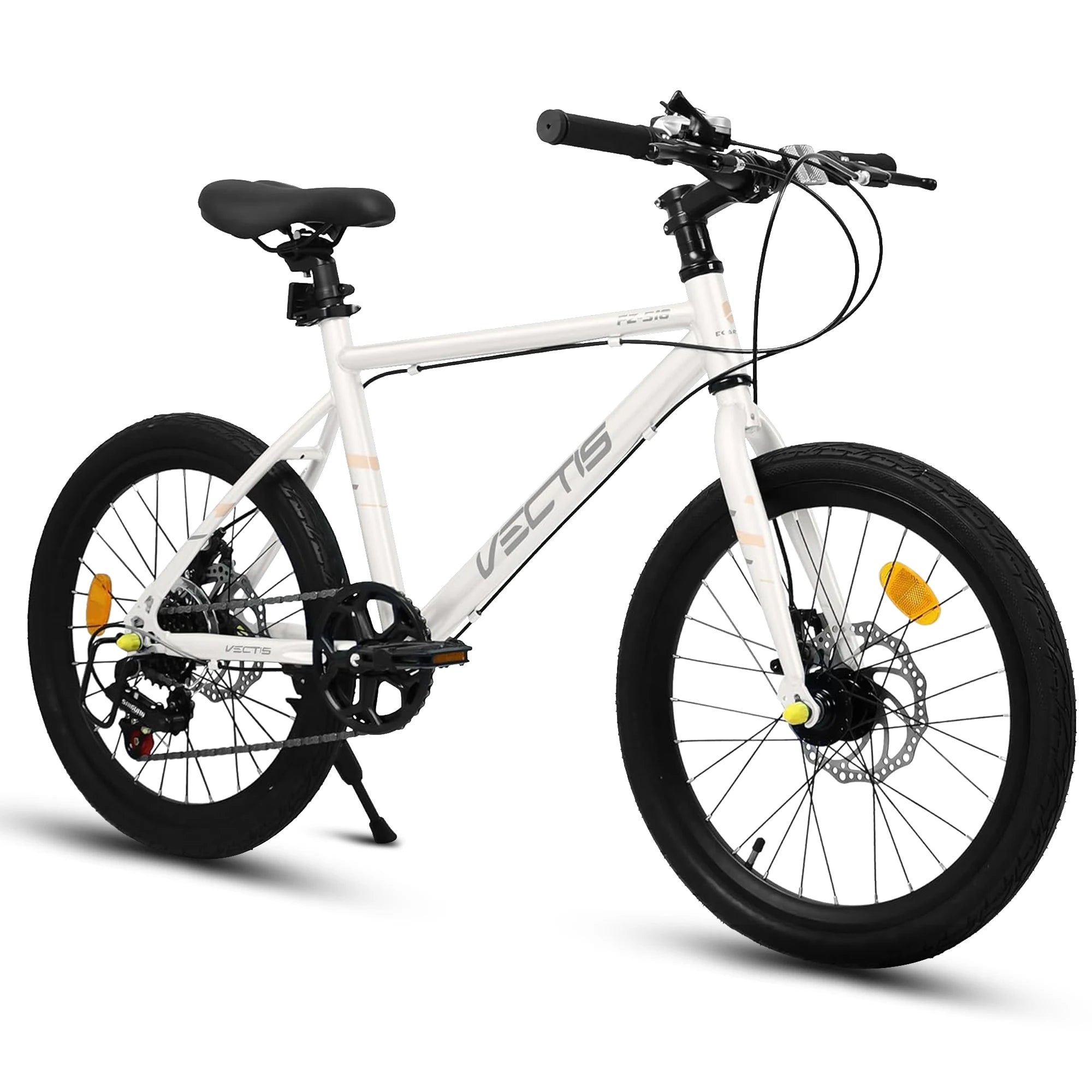 20 Inch Kids Bike for Boys Girls, 7-Speed Children Road Bike with Steel Frame and Dual Disc Brakes for Ages 6-12 Years Old