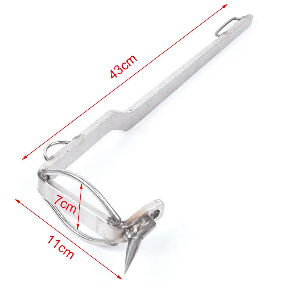Stainless Steel Tree Climbing Spikes Gaffs Spur Pair Set with 2x Ankle Straps