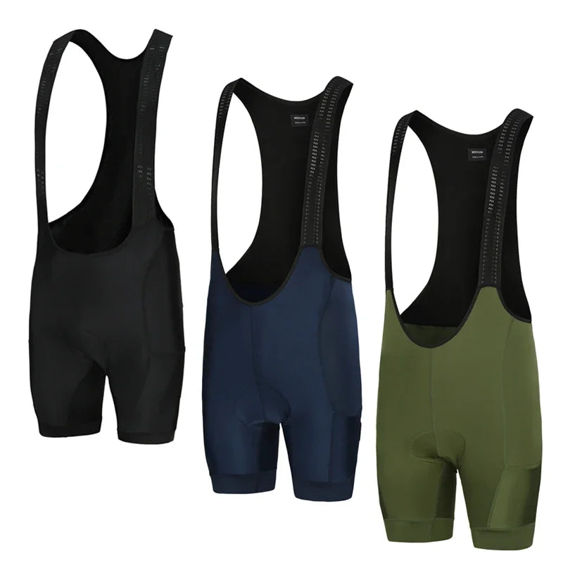 2025 Men Cycling Bib Shorts Long Travel Italy Pad Highly Reflective