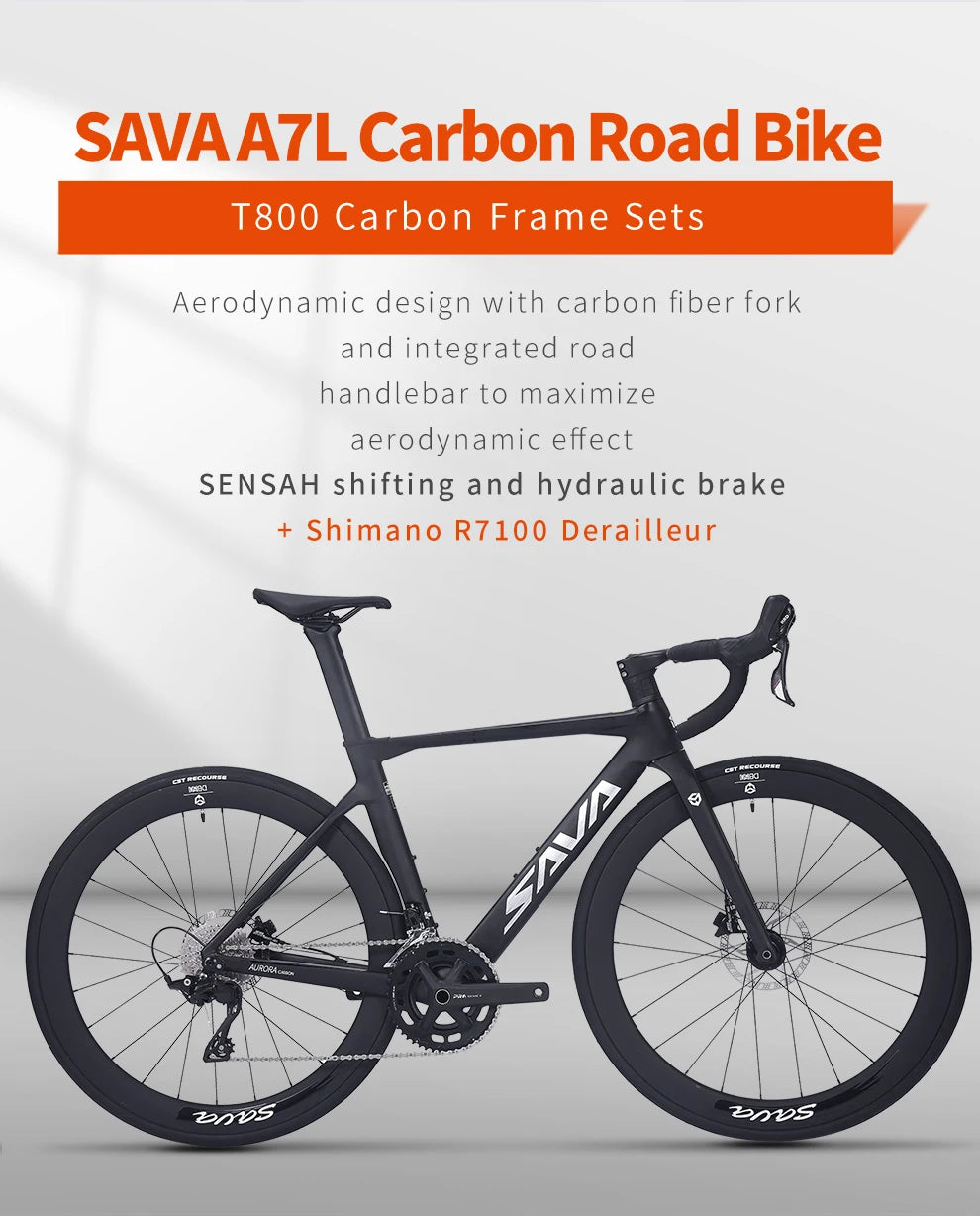 US Warehouse PRO Carbon Fiber Road Bike with Shimano R7100 24-Speed Components and Hydraulic Brakes Adult Racing