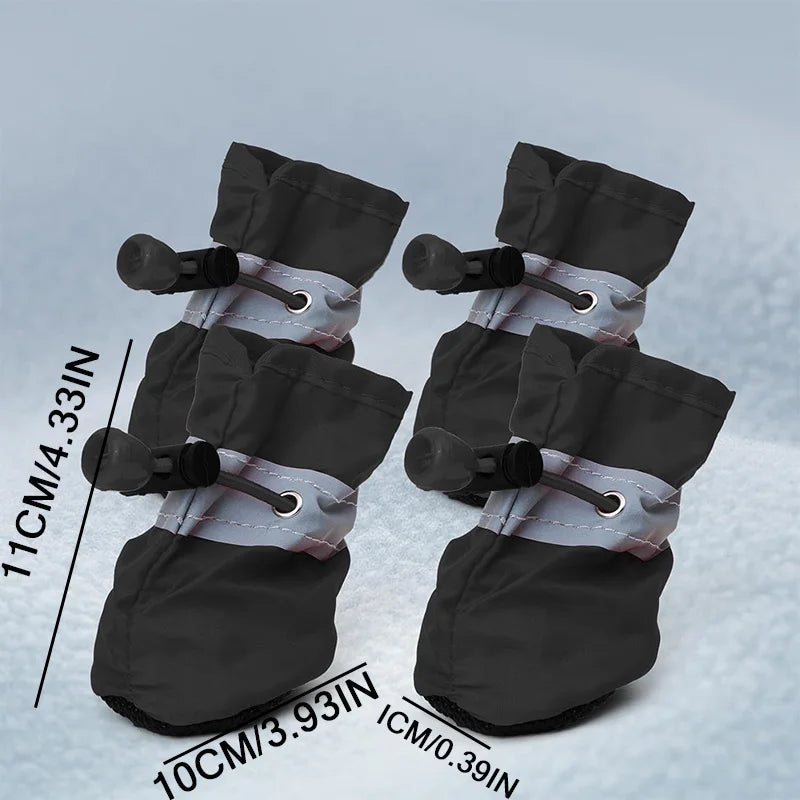 X-Small Dog Shoes Waterproof Durable, for 3-4 lb Dogs