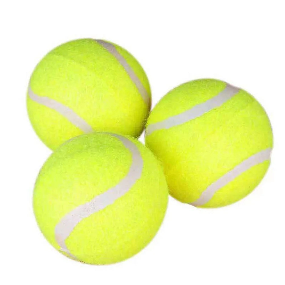 1Pc Dog Toy Bouncy Tennis Ball for Large Medium Small Dogs. Tough Chew Durable Rubber Toy for Biting. Training Fetch Pet Supply.