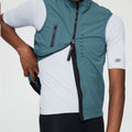 SPEXCEL All Season Classic Lightweight Windproof cycling Vest Men's  Wind Jacket Stretch fabric With Two Way Zipper