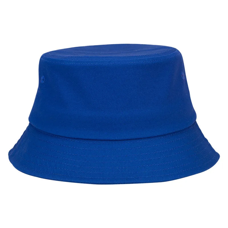 100% Pure Cotton Solid Color Bucket Hat