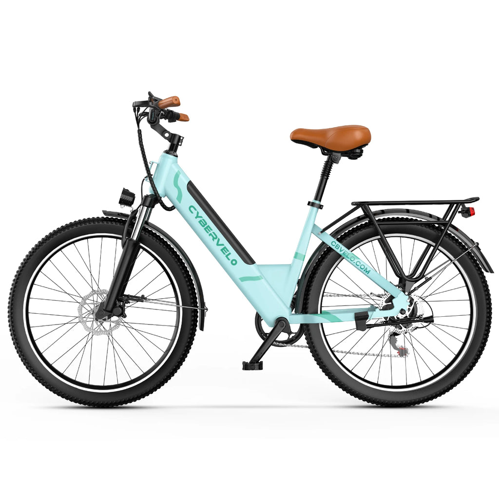 1000W Peak Electric Bike for Adults 26" Step-Thru 14Ah Removable Battery Ebike